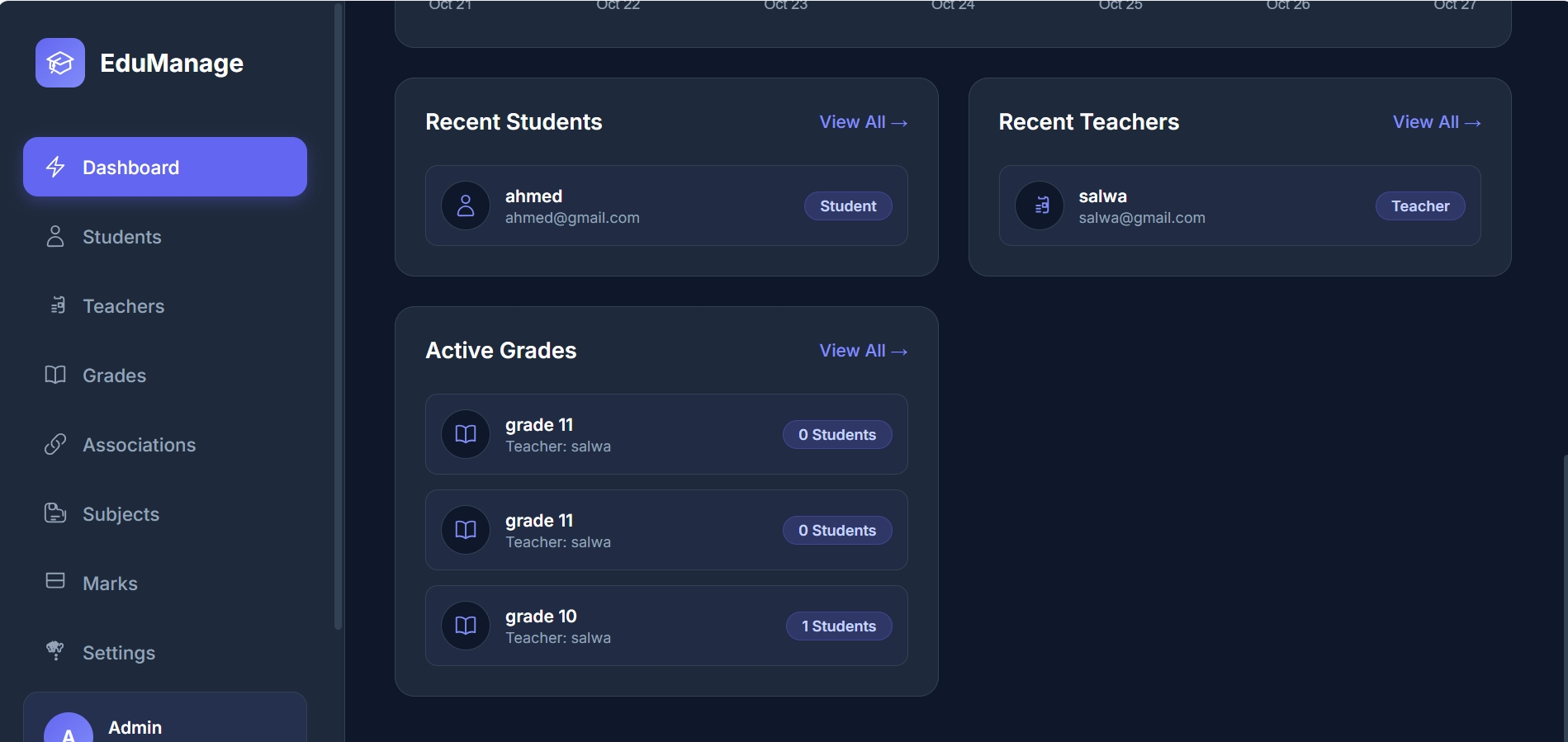 Gallery image for School Web Application