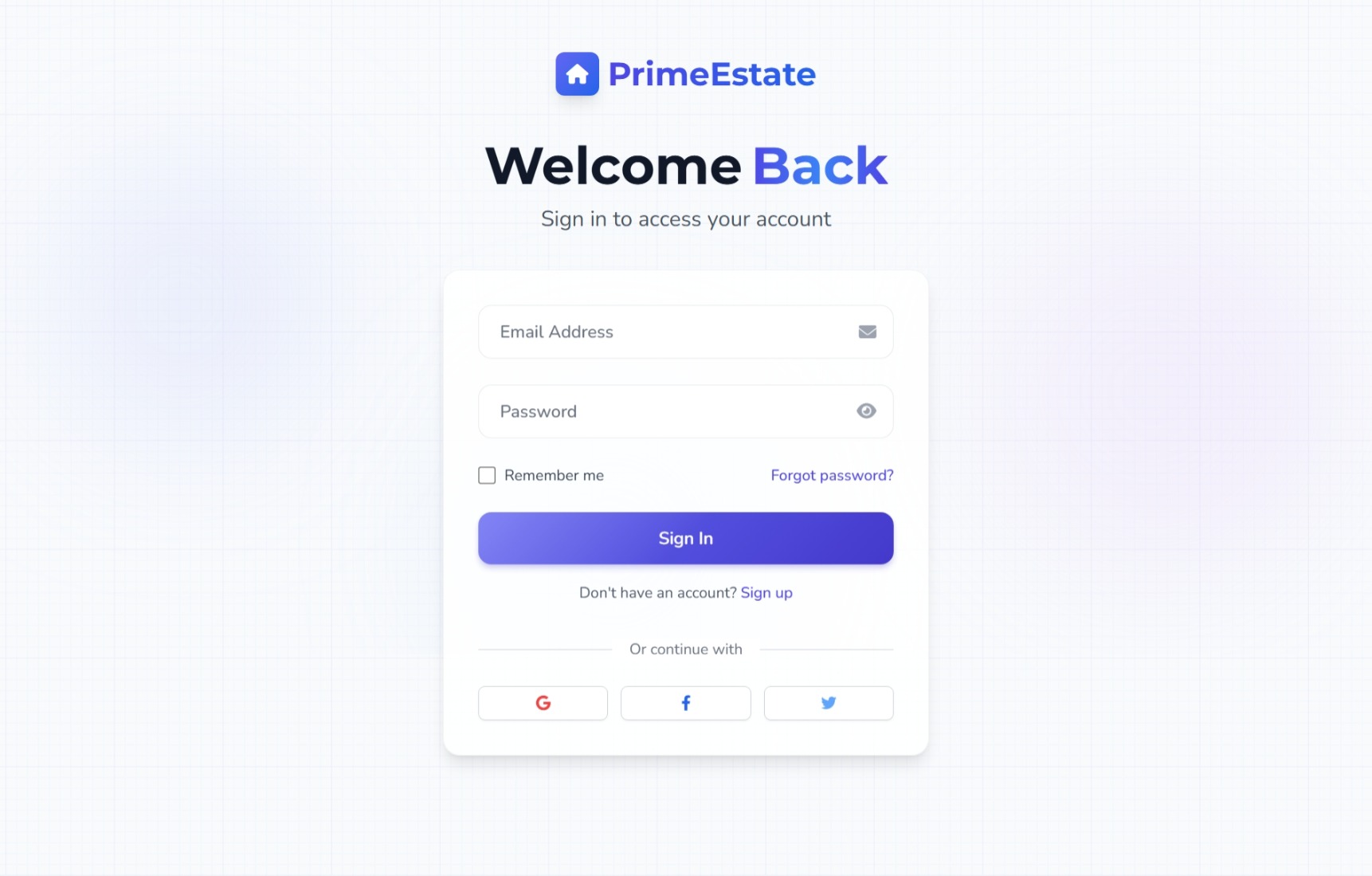 Gallery image for Real Estate Web Application