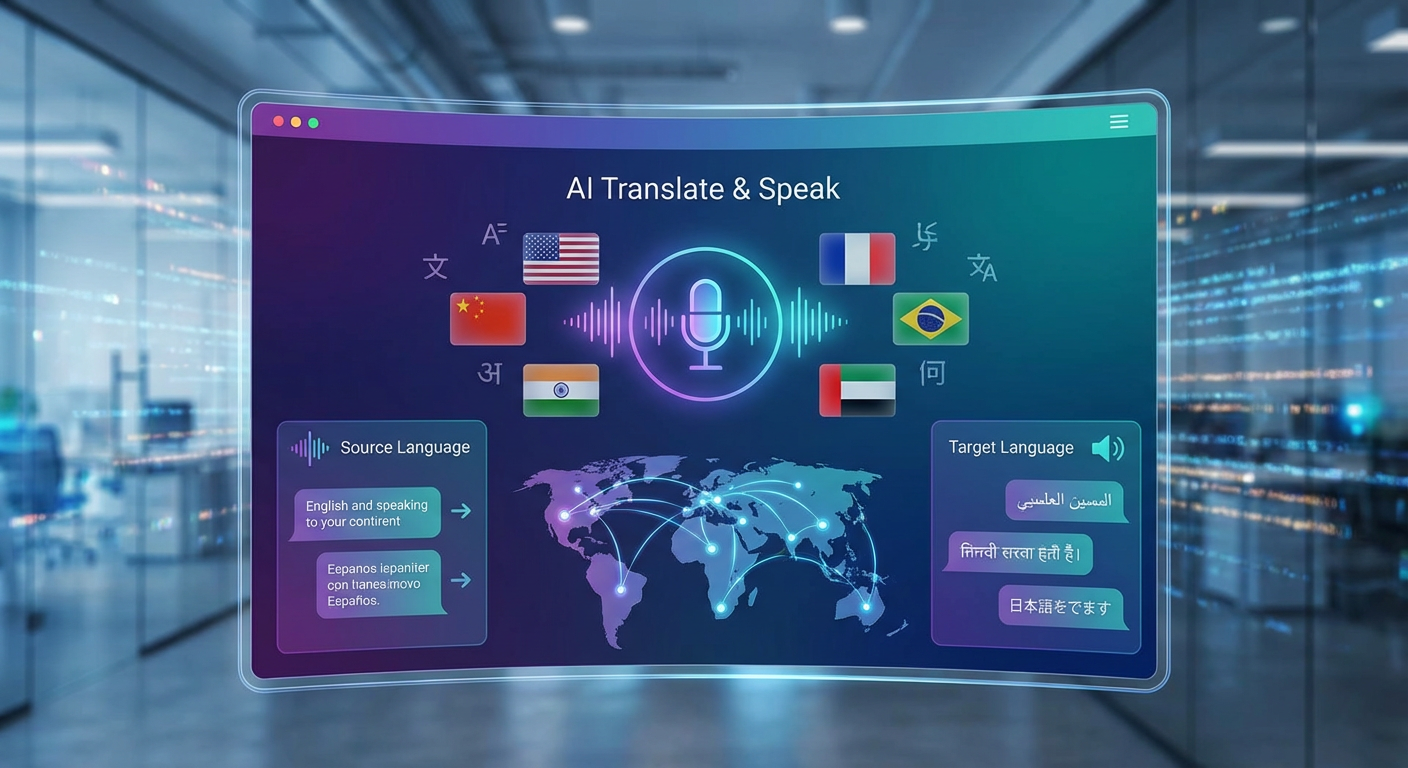 AI Language Translation & Text-to-Speech - Software Project